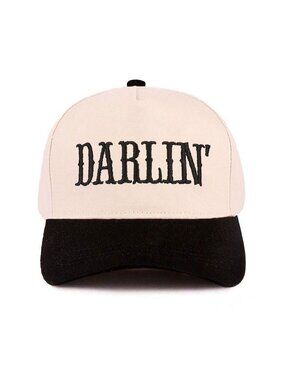Darlin Black and Tan two tone cotton hat